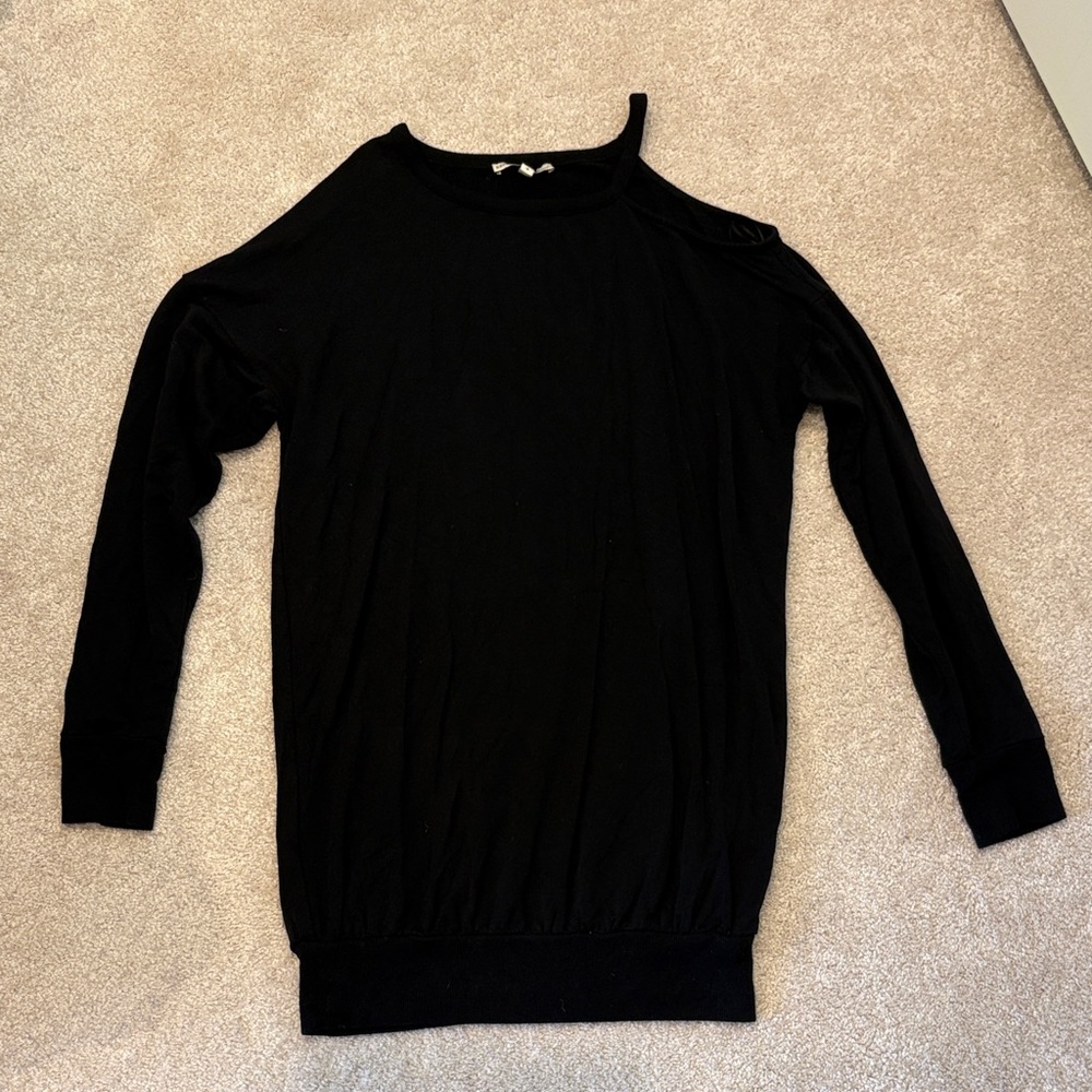 Express Black Asymmetrical Sweater Dress